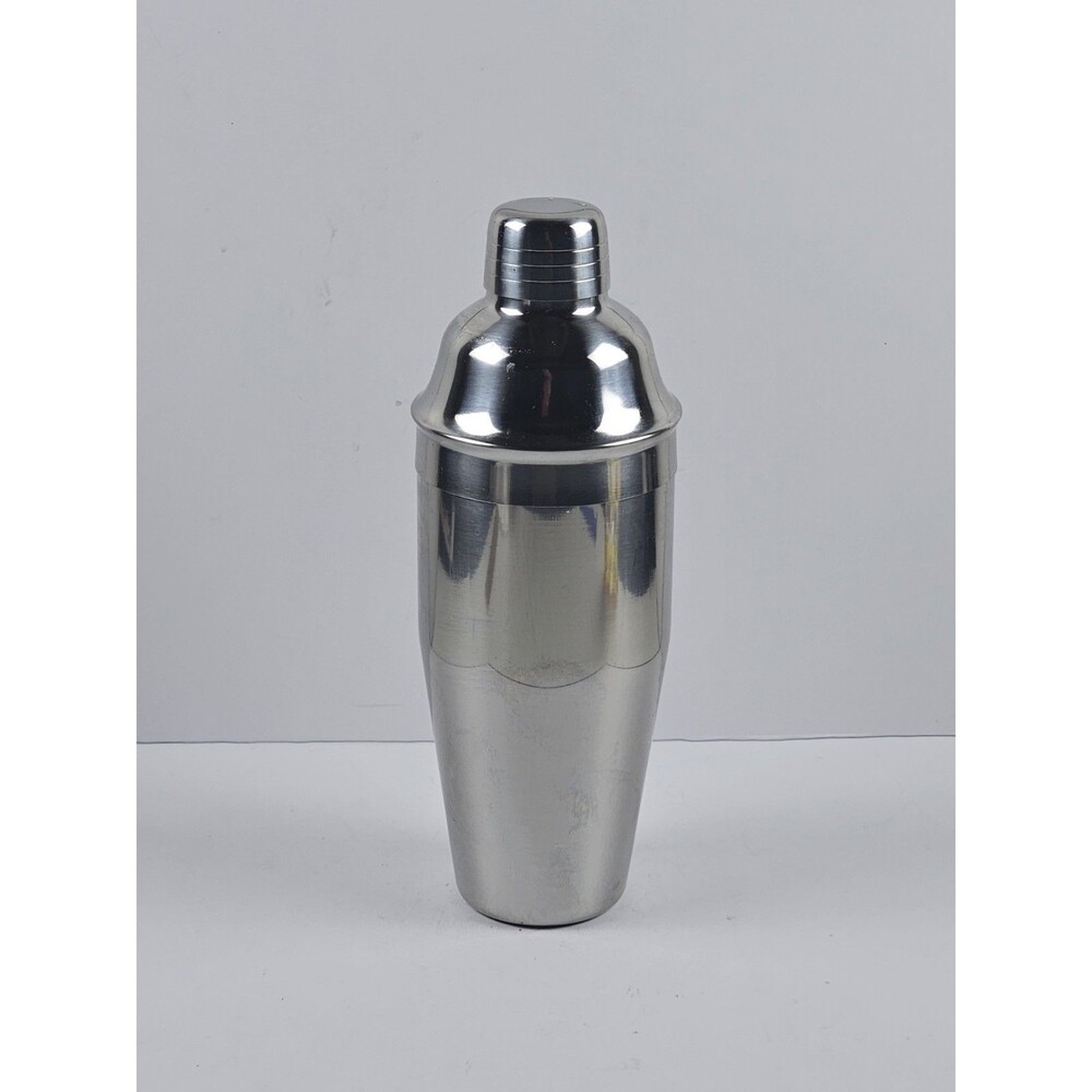 Cocktail Shaker Complete 9.5" Chrome Stainless Steel Mixed Drink Barware